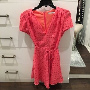 Glamorous Dresses - Mini Tea Dress With Tie Waist In Ditsy Rose Glamorous Dresses - Mini Tea Dress With Tie Waist In Ditsy Rose